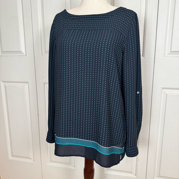Loft Polka Dot Long Sleeve Blouse - Picture 2 of 6